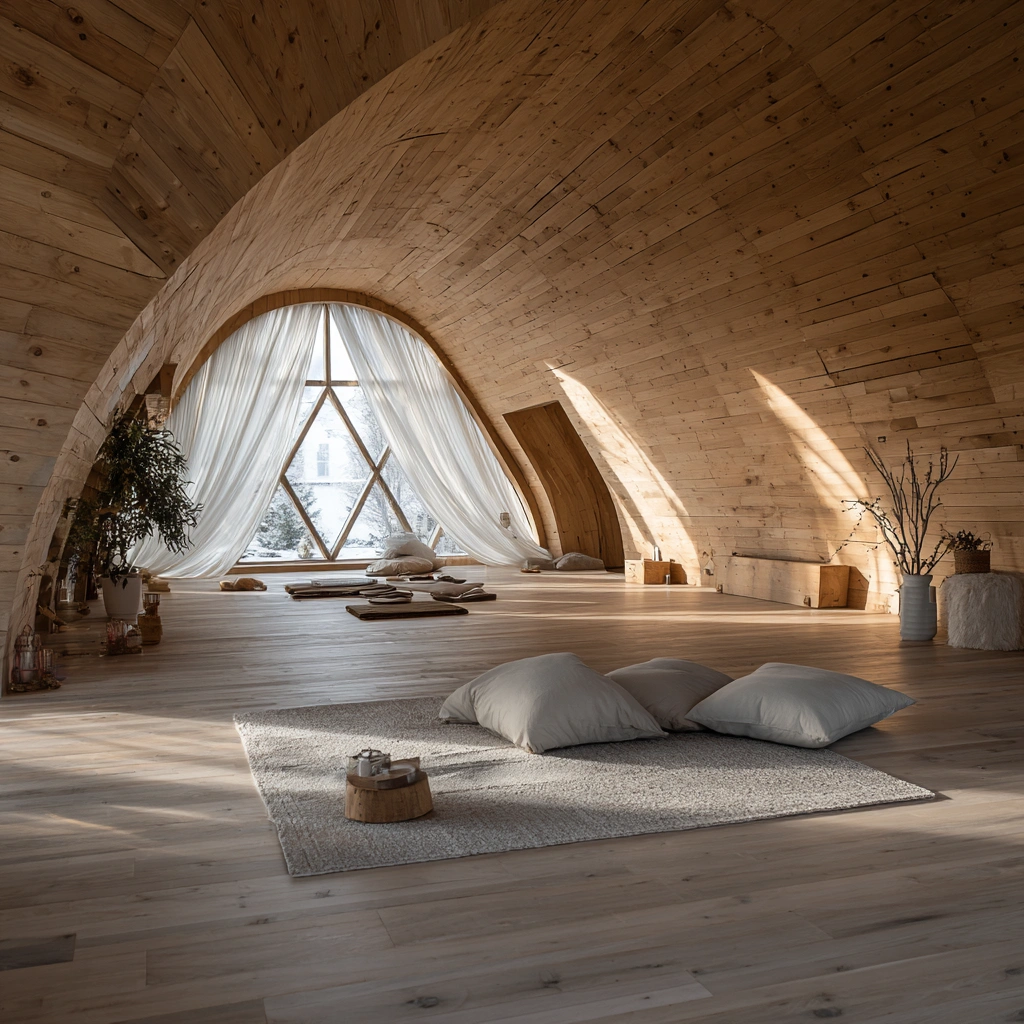 Інтер'єр студії йоги